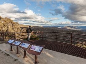 Wallace Craigie lookout, Kosciuszko National Park. Photo: Murray Vanderveer/DPIE