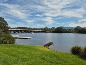 picture from footpath towards Nowra bridge