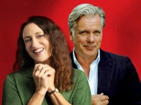 Georgie Parker and Erik Thomson