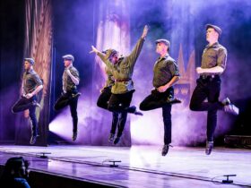 Irish Dancers performing in 