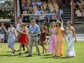 Enjoying the races at the MTC Wagga
