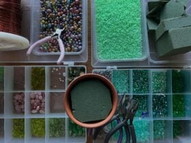 Beaded plant workshop materials