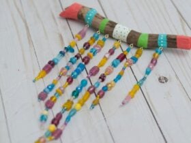 Image of beaded wind chime