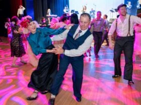 Chirssy & Ray doing the LIndy hop