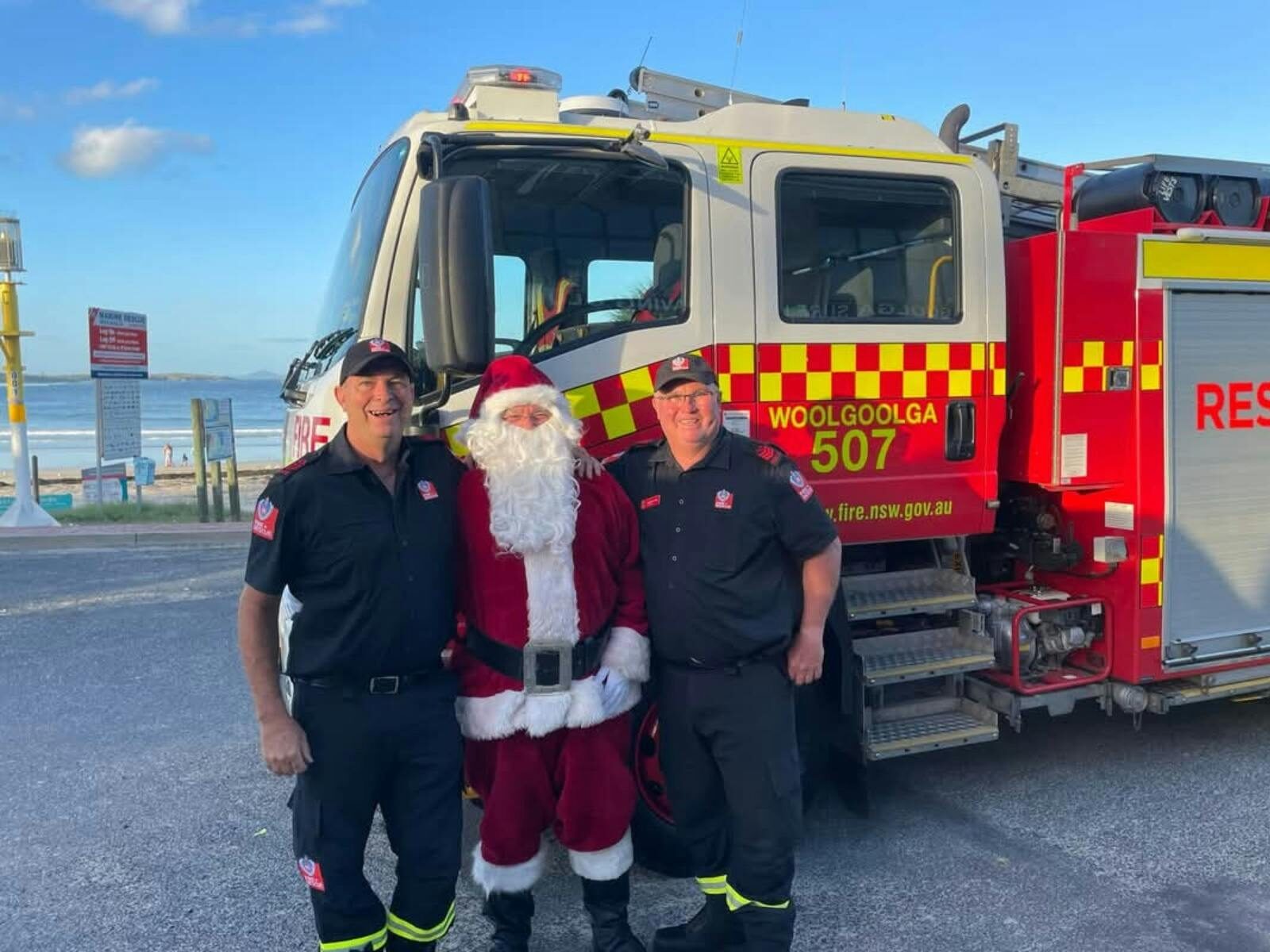 santa and Rural Fire brigade