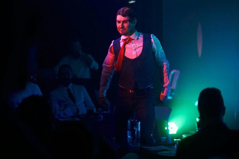 Australian dancer Rhys Lightning Bobridge performs award wining vintage boylesque in talk and Tease