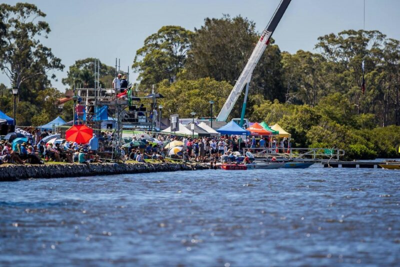 The staging and viewing area for the Easter Classic