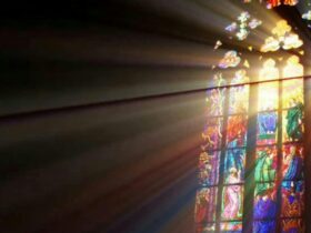 Sunlight shing through a window