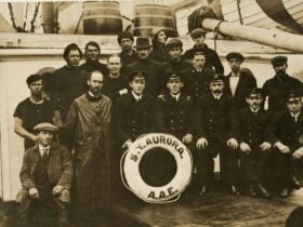 Crew of the Aurora in New Zealand