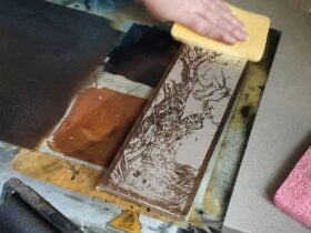 sponging aluminium foil lithography plate