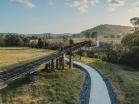 Riders on Lismore Rail Trail