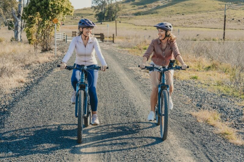 Riders on Lismore Rail Trail