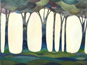 Laila Page, Pillars of Thought, Watercolour, 2025