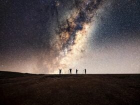 Group photo under the stars