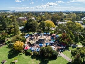 Birds-eye view of Mudgee Farmers