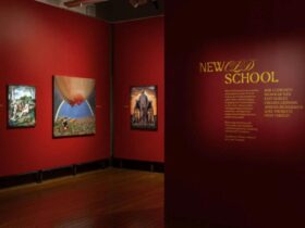 New Old School exhibition photo including artists works by Kate Kurucz, Chelsea Lehmann and Luke Thu
