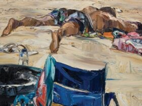 Nicholas Harding, Beach life (blue chair and figure) 2007
