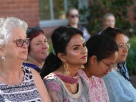 five women in varying in age and cultures who attended the festival
