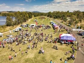 Full event site viewed from the air,