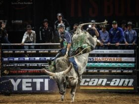 Alison Aguiar rides Ambush PBR Cairns