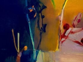 Wandering fragrance (detail), 2025. oil on canvas, 60 x 60cmRoom - Dan Nelson