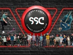 SSC Logo with community of scooter riders
