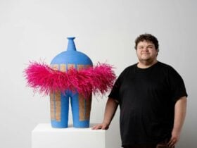 Alfred Lowe with All dressed up I, 2024.