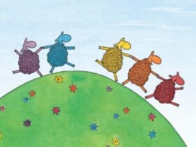 Where is the green sheep