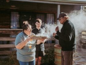 Smoking Ceremony at Yuga-Li Gathering