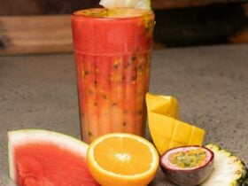 an Image of a glasses with fruit
