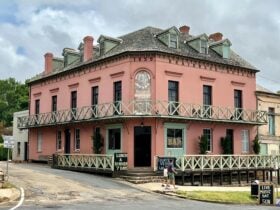 Exterior photo of the Braidwood Hotel taken from Wallace St. It is a Georgian Style Pub.