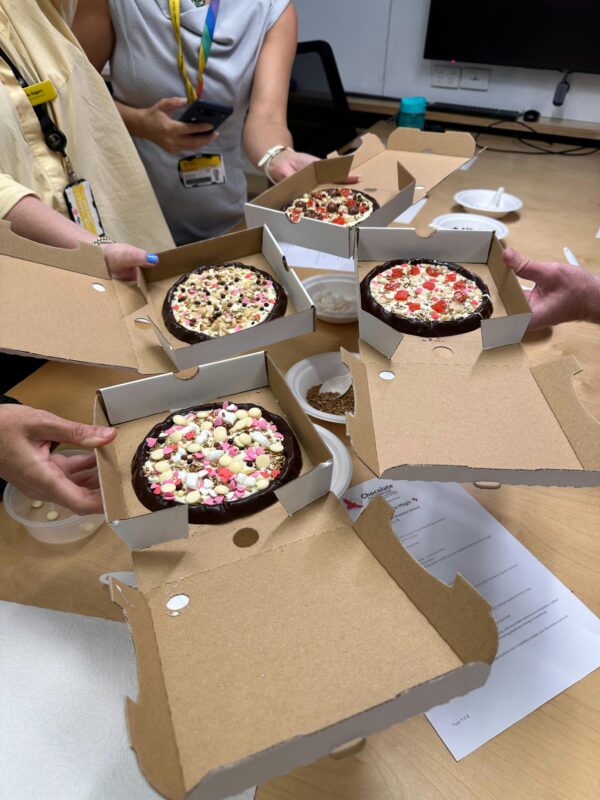 Indigenous chocolate workshop: Chocolate Pizza decorating with native ingredient toppings