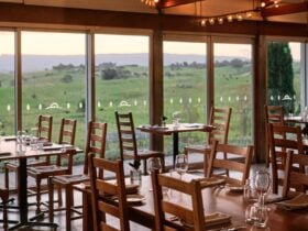 Cupitts Estate Restaurant in the evening