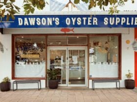 Shop front at Dawson's Oyster Supplies