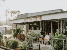 Cafe front view from roadside