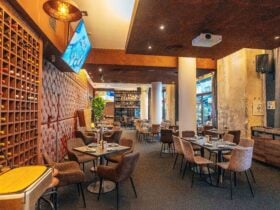 restaurant with waterfront view