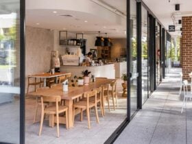 Alfresco dining area in bright and airy environment