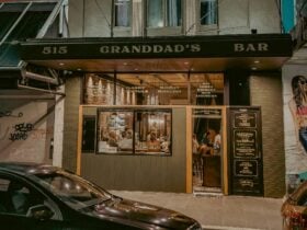 The front of Granddad's Bar in Hunter St, Newcastle