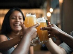 Friends cheers