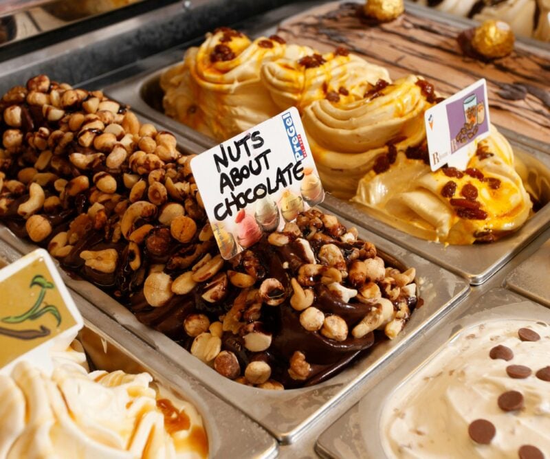 A selection of 32 flavours available in store