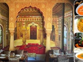 Jashan Lounge palace style seating and food