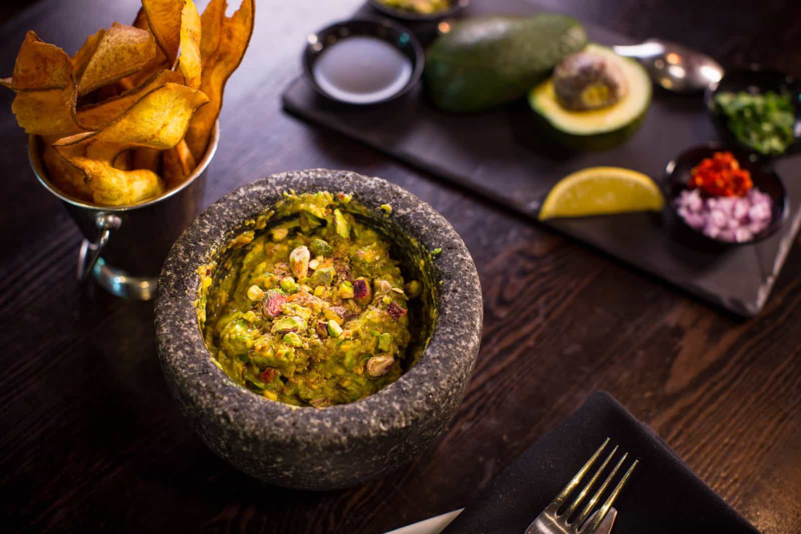 Tableside-made Guacamole at Mejico Miranda