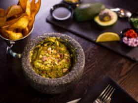 Tableside-made Guacamole at Mejico Miranda