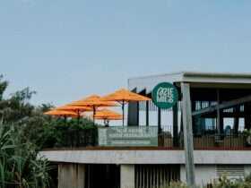 Outdoor dining at Mie Mie