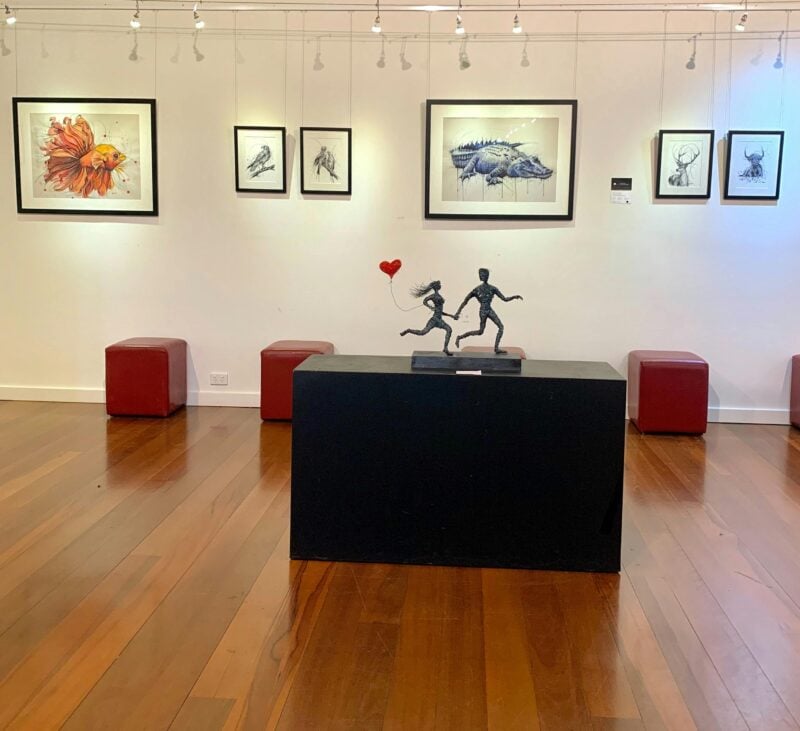 The Pop-Up Gallery 2 is a hired space for artists to run their own exhibitions.