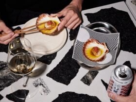 Hokkaido Scallops with butter and finger lime