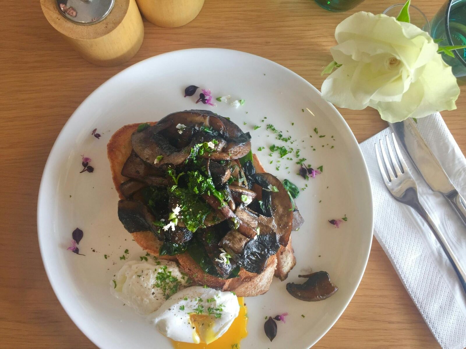 Abundant breakfasts with perfect eggs at Octopii