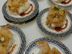 Tempurar prawn plate