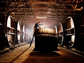 Pieter with his wine