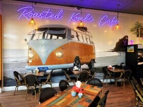 Roasted Kombi indoor retro dining area